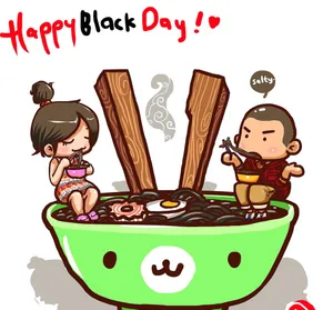 Jajangmyeon Black Day Wallpaper