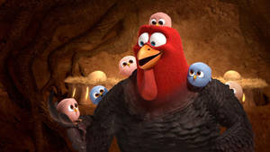 Jake And Chicks From Free Birds Wallpaper