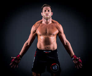 Jake Hager: A Symbol Of Resilience And Determination In Mixed Martial Arts Wallpaper