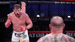 Jake Hager In A Power-packed Showdown Against Brandon Calton Wallpaper