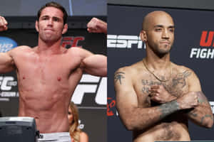 Jake Shields And Mike Jackson At Weigh In Wallpaper