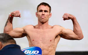 Jake Shields Flexes Muscles At Ufc 171 Wallpaper