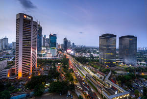 Jalan Jenderal Sudirman Indonesia Wallpaper