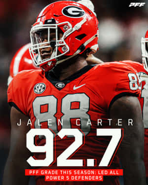 Jalen Carter Georgia Football Defender P F F Grade Wallpaper