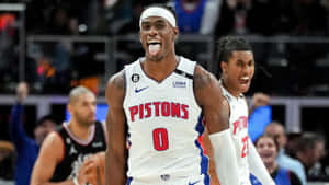 Jalen Duren Pistons Celebration Wallpaper