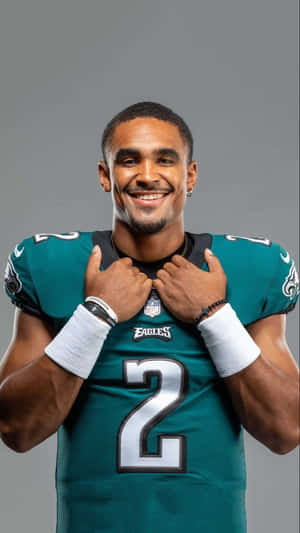 Jalen Hurts Eagles Portrait Wallpaper