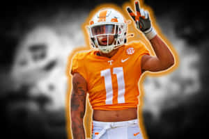 Jalin Hyatt Tennessee Vols Football Player Wallpaper