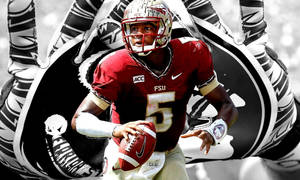 Jameis Winston Abstract Art Wallpaper