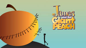 James And The Giant Peach Minimalist With Logo Wallpaper