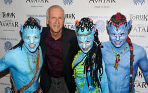 James Cameronwith Avatar Performers Wallpaper