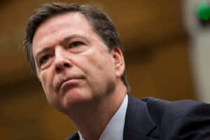 James Comey Intense Look Wallpaper