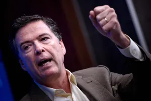 James Comey Speaking Gesture Wallpaper