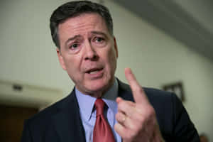 James Comey Speaking Gesture Wallpaper