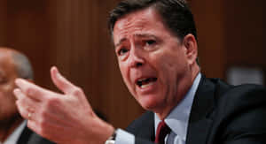 James Comey Speakingat Hearing Wallpaper