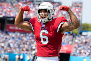 James Conner Celebration Arizona Cardinals Wallpaper