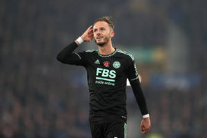 James Maddison In Black Jersey Wallpaper