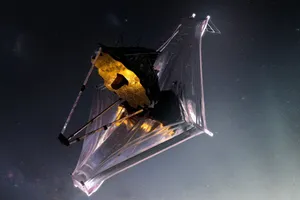 James Webb Space Telescope Against Starry Backdrop Wallpaper