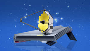 James Webb Space Telescope Against Starry Sky Wallpaper