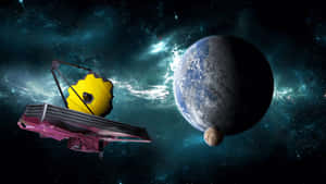 James Webb Space Telescope Orbiting Planets Wallpaper