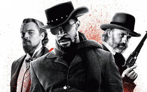 Jamie Foxx As Django In Greyscale Art Wallpaper