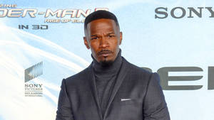 Jamie Foxx At The Premiere For Spider-man In Berlin Wallpaper