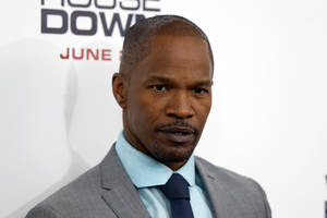 Jamie Foxx Attending The 'white House Down' Premiere In Hollywood. Wallpaper