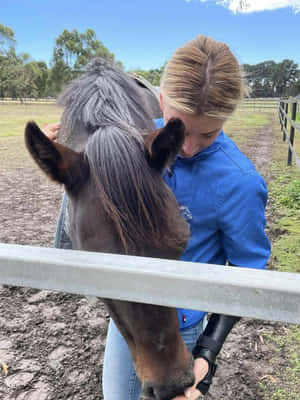 Jamie Kah Celebrating A Victorious Race Wallpaper