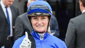 Jamie Kah, Champion Jockey, On The Racetrack Wallpaper