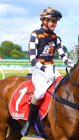 Jamie Kah Galloping On The Racetrack Wallpaper