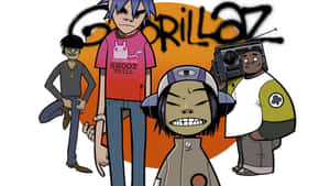 Jamming To A Fresh Beat From One Of The World's Favorite Alternative Music Bands Gorillaz Wallpaper