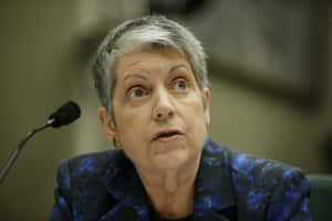 Janet Napolitano Eyes Wide Open Wallpaper