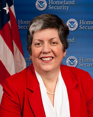 Janet Napolitano Grinning Wallpaper