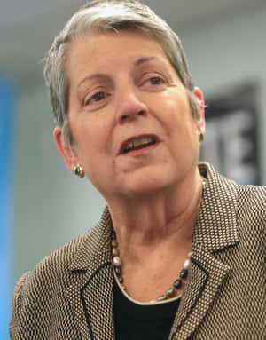 Janet Napolitano In Brown Blazer Wallpaper