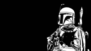 Jango Fett - Bounty Hunter In Action Wallpaper