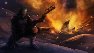 Jango Fett - The Legendary Bounty Hunter Wallpaper