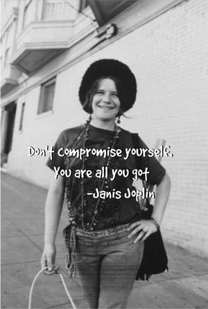 Janis Joplin Inspiring Quotes Wallpaper