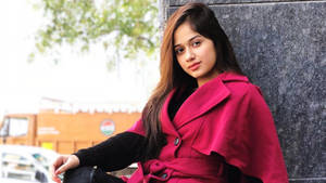 Jannat Zubair In Red Wallpaper