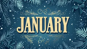 January Winter Aesthetic Background Wallpaper