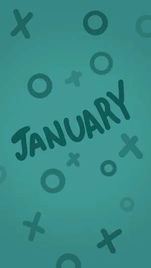 January Xo Doodle Calendar Wallpaper Wallpaper