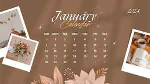 January2024 Calendar Design Wallpaper