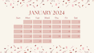 January2024 Calendar Design Wallpaper