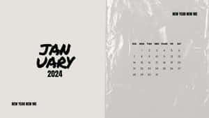 January2024 Calendar New Year New Me Wallpaper