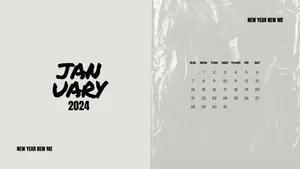 January2024 Calendar New Year New Me Wallpaper