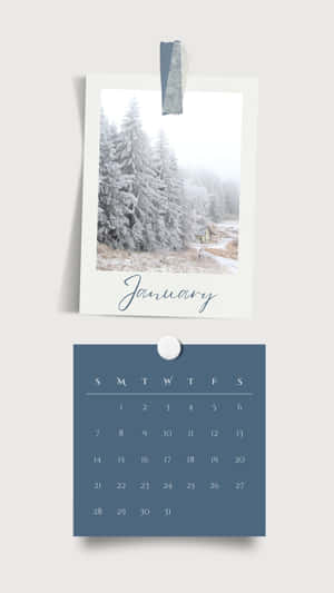 January2024 Winter Calendar Wallpaper