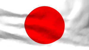 Japan Flag On Crumpled Paper Wallpaper