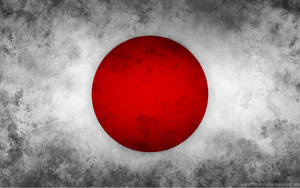 Japan Flag With A Grunge Backdrop Wallpaper