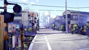 Japan Train Railway Digital Art Wallpaper