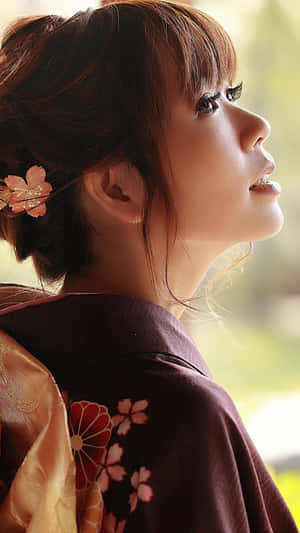 Japanese Women Eyelashes Wallpaper