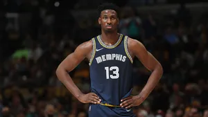 Jaren Jackson Jr. Inside Basketball Court Wallpaper