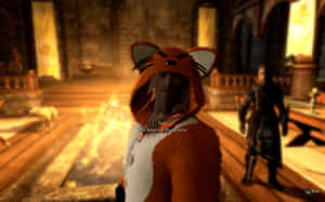 Jarl Balgruuf The Greater In His Throne Room In Whiterun, Skyrim Wallpaper